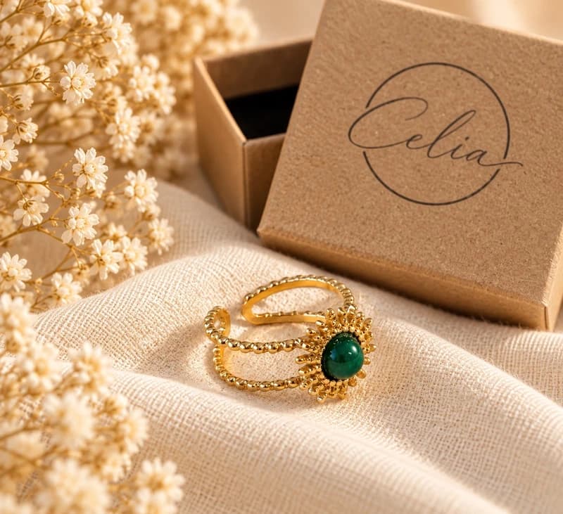 Anillo Piedra Verde