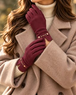 Guantes burdeos