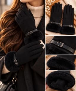 Guantes pelito negro